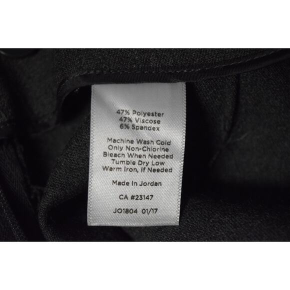 Talbots Classic Side Zip Dark Gray Dress Slacks Stretch Trouser 14P 25" inseam - Picture 7 of 8